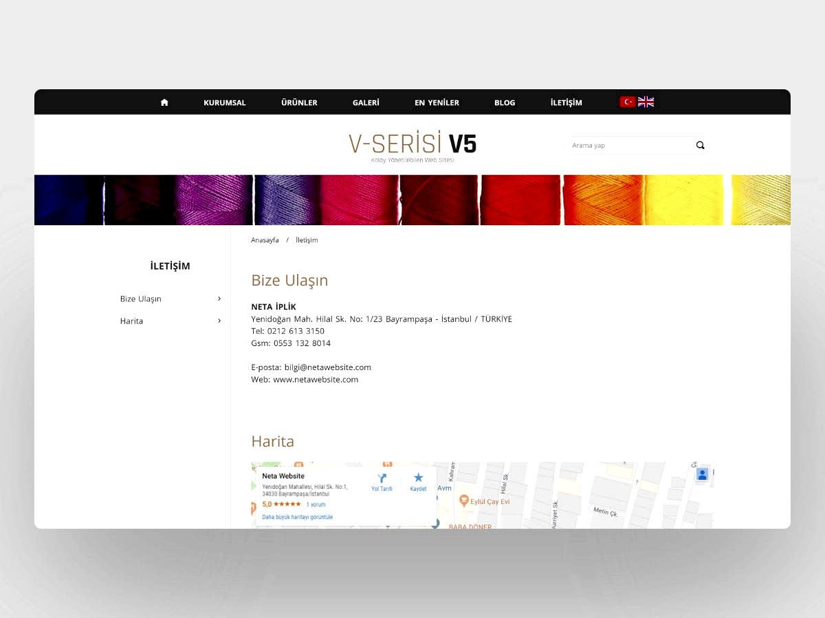 İplik İnternet Sitesi V5