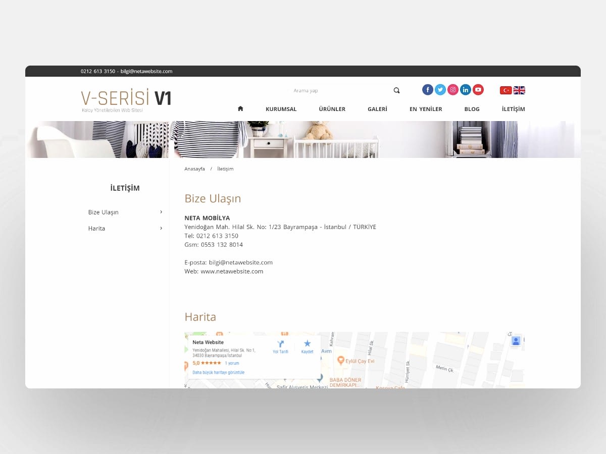 Mobilya Web Sitesi V1