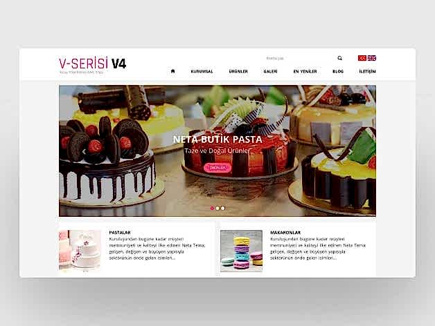 Butik Pasta Web Tasarım V4