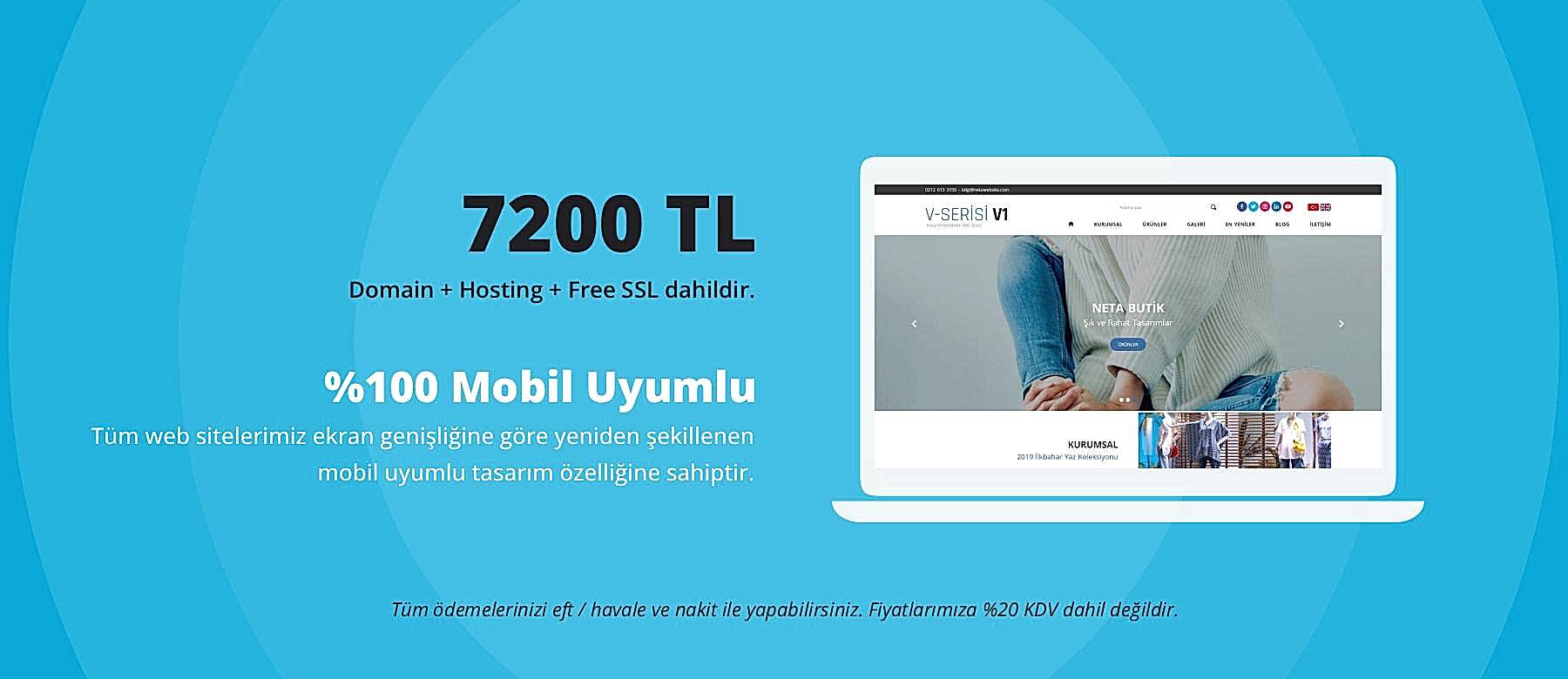 İnternet Sitesi Kurma Maliyeti 7200 TL